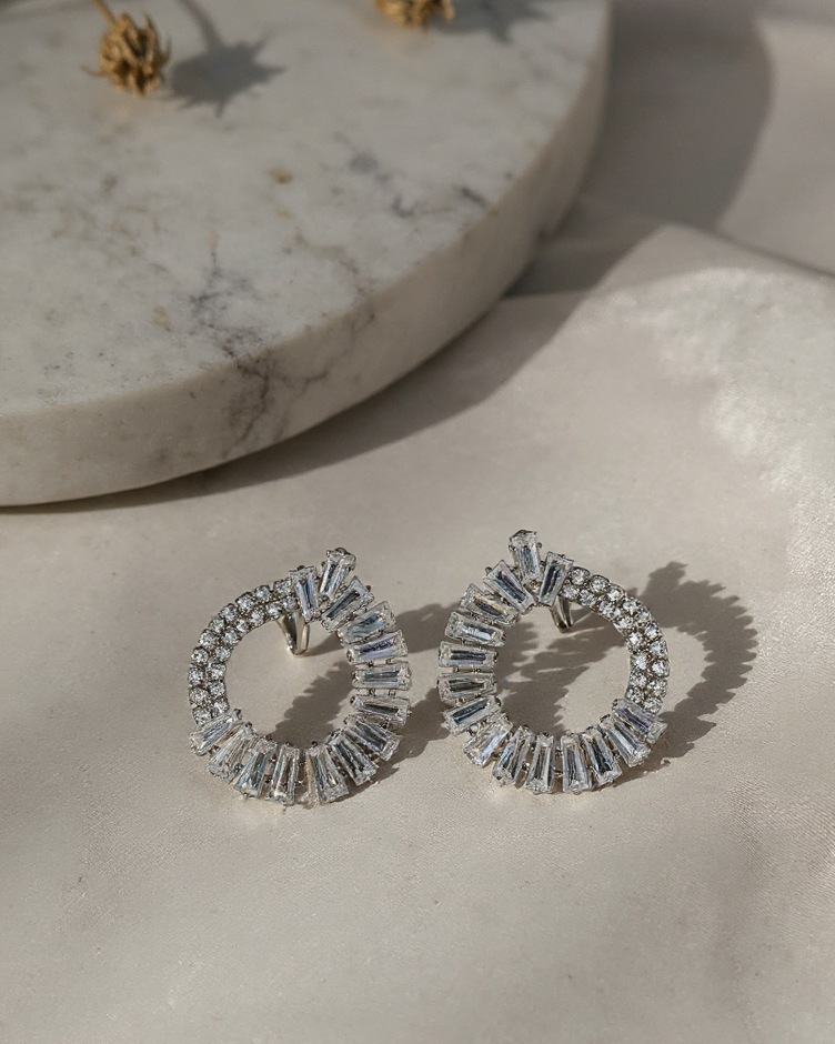 Crystal Loop Elegance Earrings